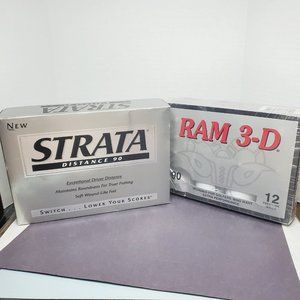 New 24 Golf Balls Total ~ 12 Spalding Strata Distance 90 & 12 Precision Ram 3-D